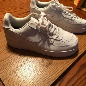 Nike white sneakers.